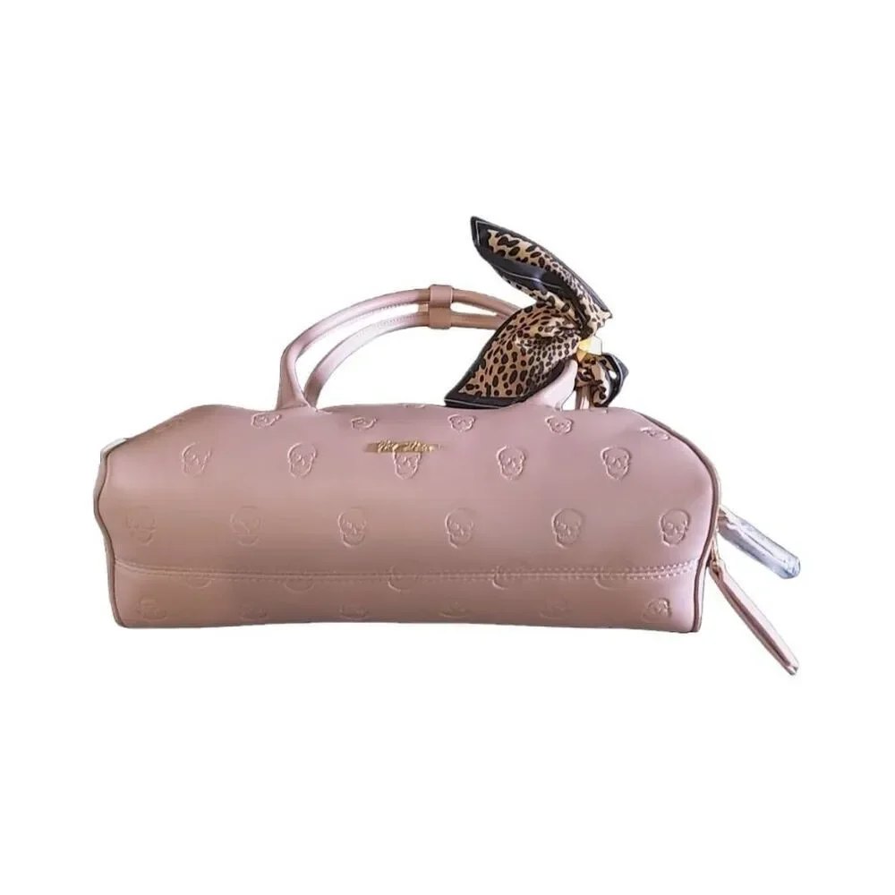 NWT~BETSEY JOHNSON Skullicious Shoulder Bag Purse in Blush Pink~$98 Tags~ - Picture 7 of 8